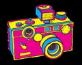 Retro hipster photo cameraÃ¢â¬â stock illustration